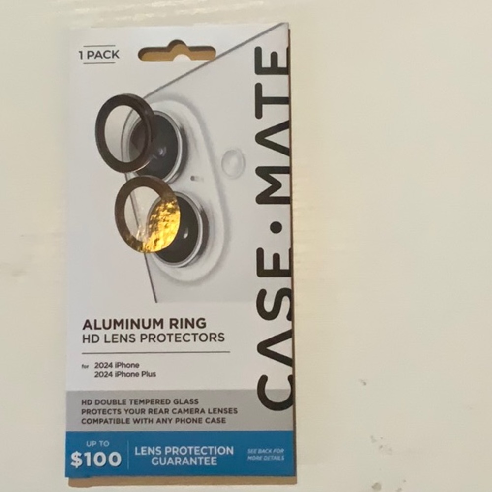 Case-Mate Black Aluminum Ring Lens Protectors